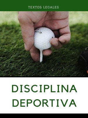 cover image of DISCIPLINA DEPORTIVA